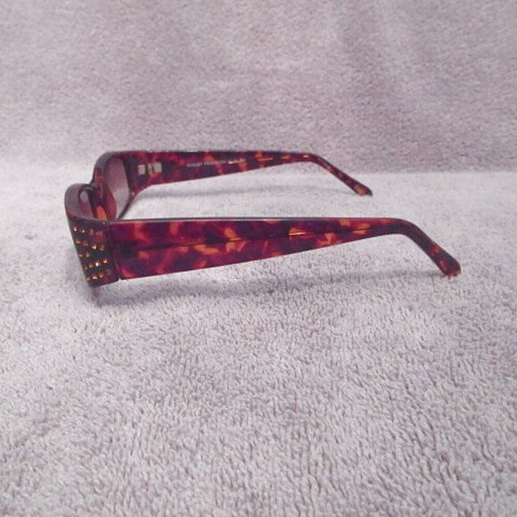 Vtg Fossil Tortoiseshell Sunglasses Rhinestones Cat 2 \